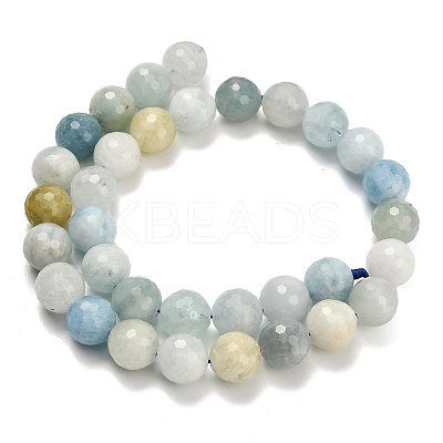 Natural Aquamarine Beads Strands G-L642-F05-12mm-1