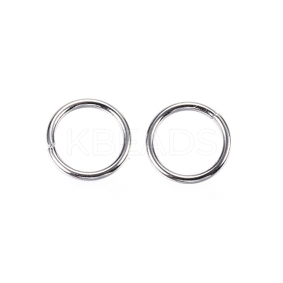 Tarnish Resistant 304 Stainless Steel Open Jump Rings X-STAS-D448-097P-7mm-1