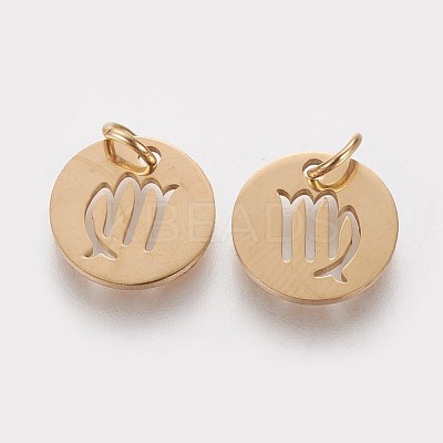 304 Stainless Steel Charms STAS-Q201-T445-6G-1