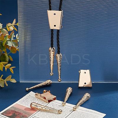 3Pcs Iron Bolo Tie Slide Clasps FIND-ANB0003-18LG-1