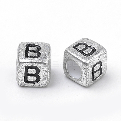 Plated Acrylic Beads PB43C9308-B-1