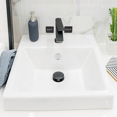 2Pcs Acrylic Cold and Hot Water Signs AJEW-WH0270-332-1