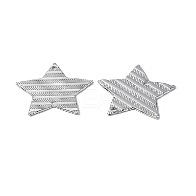 Non-Tarnish 304 Stainless Steel Connector Charms STAS-C066-07P-1