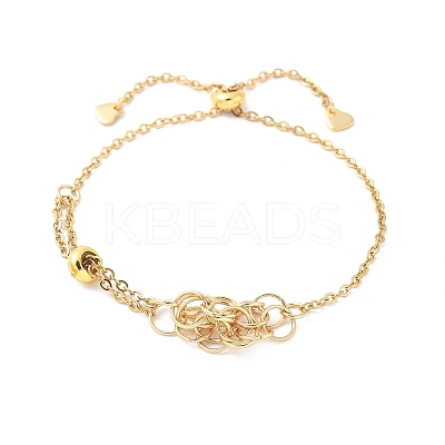 8Pcs 2 Style Adjustable 304 Stainless Steel Slider Bracelet Making AJEW-PH0011-83-1