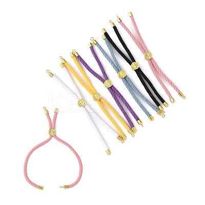 6Pcs 6 Colors Nylon Cords Bracelet Makings Fit for Connector Charms AJEW-FS0001-39-1
