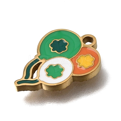 304 Stainless Steel Enamel Pendants SA-CBAA2E4-01C-G-1