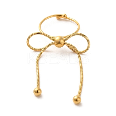 304 Stainless Steel Open Cuff Ring RJEW-C070-01A-G-1