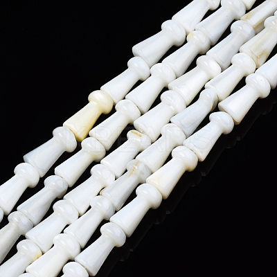 Natural Freshwater Shell Beads Strands SHEL-N026-199-1