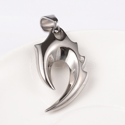 Tarnish Resistant Retro Men's 304 Stainless Steel Big Tribal Sign Pendants LS-STAS-O044-113-1