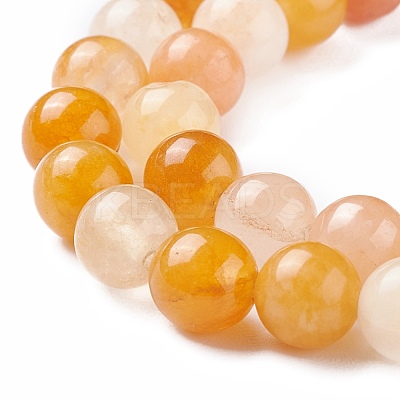 Natural Topaz Jade Bead Strands G-K153-B22-8mm-1