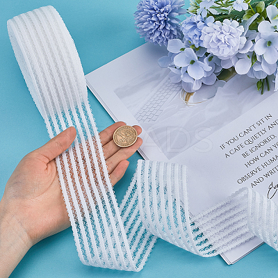 10M Knitted Fish Line Nylon Elastic Lace Trim OCOR-GF0003-71A-1