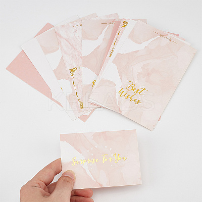 10 Sheets 5 Style Paper Greeting Card AJEW-CP0005-09-1