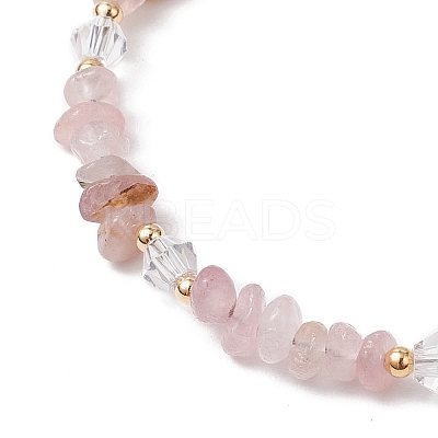 Natural Gemstone Chip Beaded Bracelets for Women BJEW-JB11742-1