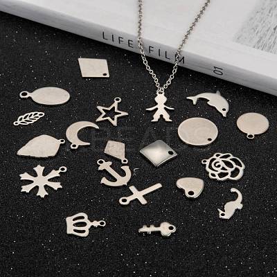 Tarnish Resistant Stainless Steel Pendants STAS-MSMC002-01-1