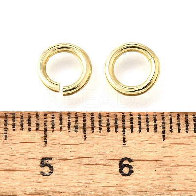 Brass Open Jump Rings X-KK-V007-004G-02-1