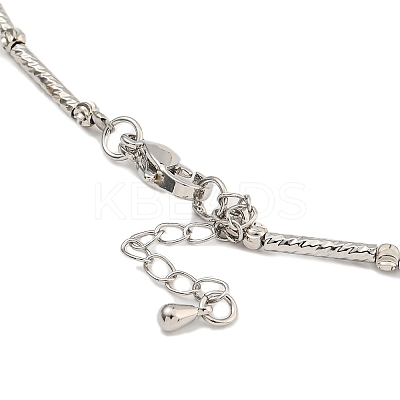 Rack Plating Brass Bib Necklaces for Women NJEW-C059-09G-05-1