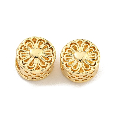 Rack Plating Alloy European Beads FIND-B034-26G-1
