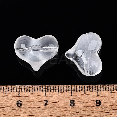 Transparent Glass Beads GLAA-T025-28L-1