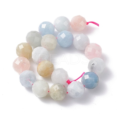 Natural Morganite Beads Strands G-S345-10mm-012-1