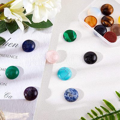 Mixed Gemstone Cabochons G-GA0001-07-1