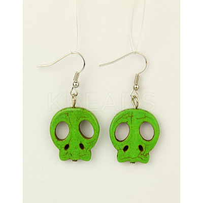 Fashion Earrings For Halloween EJEW-JE00285-1