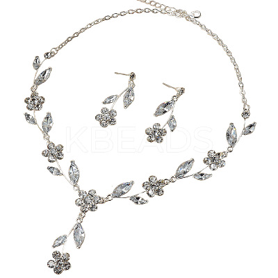 Alloy Rhinestone Jewelry Sets FS-WG30807-01-1