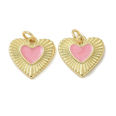 Rack Plating Brass Enamel Charms KK-K392-34G-03-1