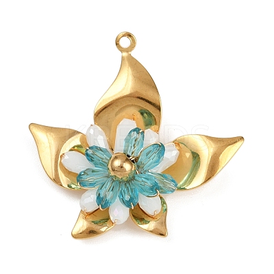 304 Stainless Steel Pendants STAS-R170-05G-02-1
