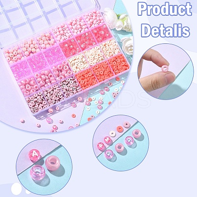 Pink Color Theme DIY Jewelry Kits DIY-YW0012-89-1