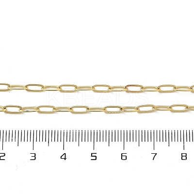 Brass Paperclip Chain Necklaces NJEW-A042-17G-02-1