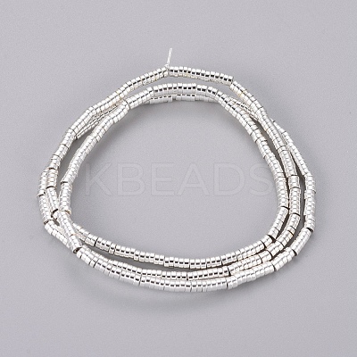 Electroplated Non-magnetic Synthetic Hematite Beads Strands G-G826-09S-2mm-1