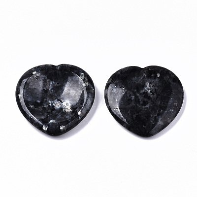 Natural Larvikite Thumb Worry Stone G-N0325-01X-1