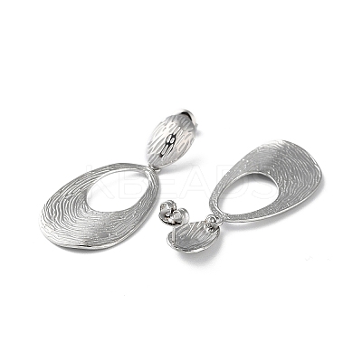 Non-Tarnish 304 Stainless Steel Dangle Stud Earrings STAS-Z052-28P-1