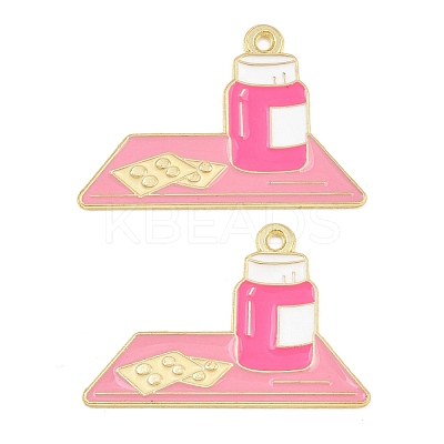 Medical Theme Alloy Enamel Pendants AL-CBA2919-03G-10B-1