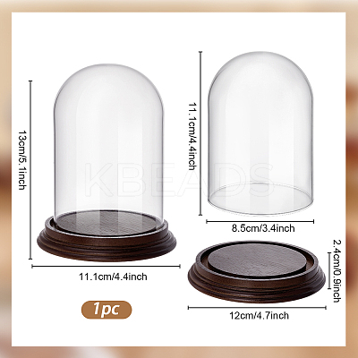 Glass Dome Cover ODIS-WH0079-021B-1