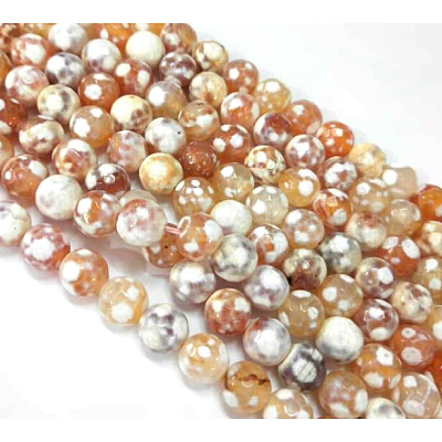 Natural Fire Crackle Agate Bead Strands G-G882-8mm-B06-6-1