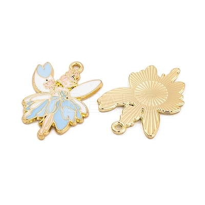 Rack Plating Alloy Enamel Pendants FIND-A040-08D-02G-1