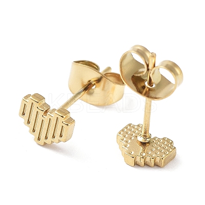 304 Stainless Steel Stud Earrings EJEW-Q788-06G-1