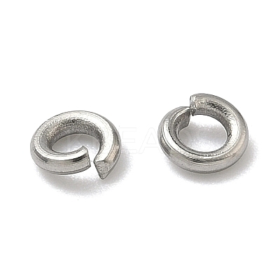 Tarnish Resistant 304 Stainless Steel Open Jump Rings X-STAS-E067-07-4mm-1