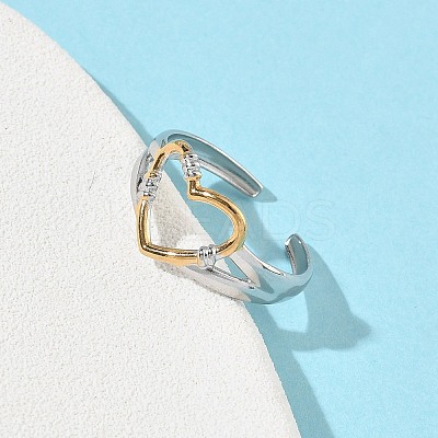 304 Stainless Steel Cuff Open Rings RJEW-Z121-02GP-04-1