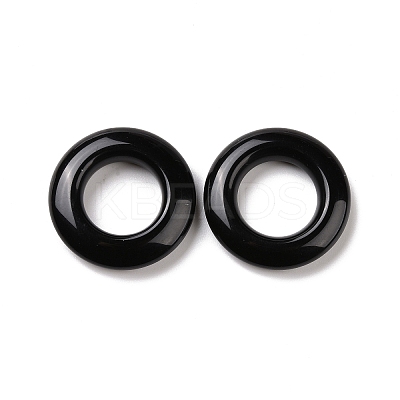 Natural Obsidian Pendants G-F728-02A-1