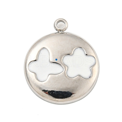 304 Stainless Steel Pendants STAS-L080-014P-01-1