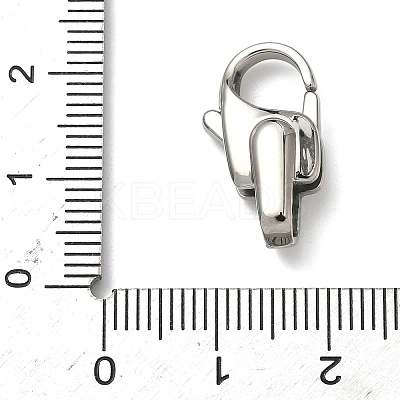 304 Stainless Steel Lobster Claw Clasps STAS-K252-12B-P-1