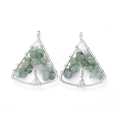 Long-Lasting Plated Brass Pendants KK-D531-02P-05-1