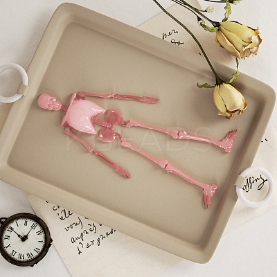 Skeleton Head and Body Skeleton Frame Silicone Mold for Halloween Series of Yu Meiren DIY Drop Glue Plaster Ornaments Grinding PW-WGBCD4B-01-1