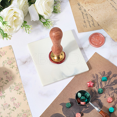 Marble Pattern Porcelain Wax Seal Mats AJEW-WH20007-82A-02-1