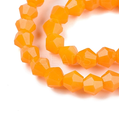 Opaque Solid Color Imitation Jade Glass Beads Strands EGLA-A039-P4mm-D04-1