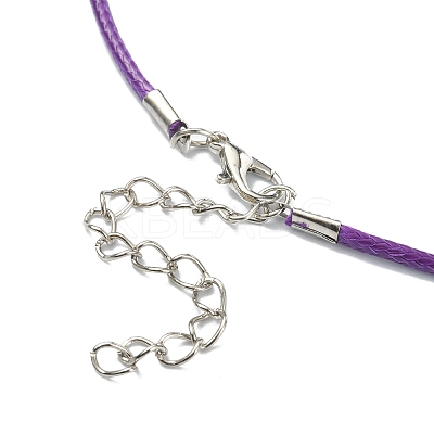 30Pcs 5 Colors Waxed Cord Necklace Making NCOR-FS0001-01-1