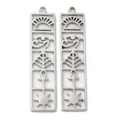 Non-Tarnish 304 Stainless Steel Pendants STAS-L020-004P-1