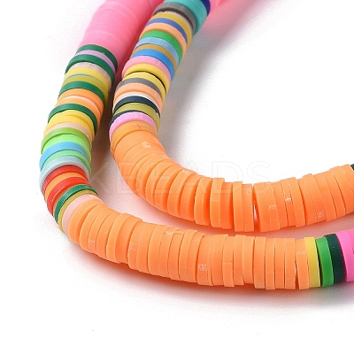 Handmade Polymer Clay Bead Strands CLAY-C003-04F-1